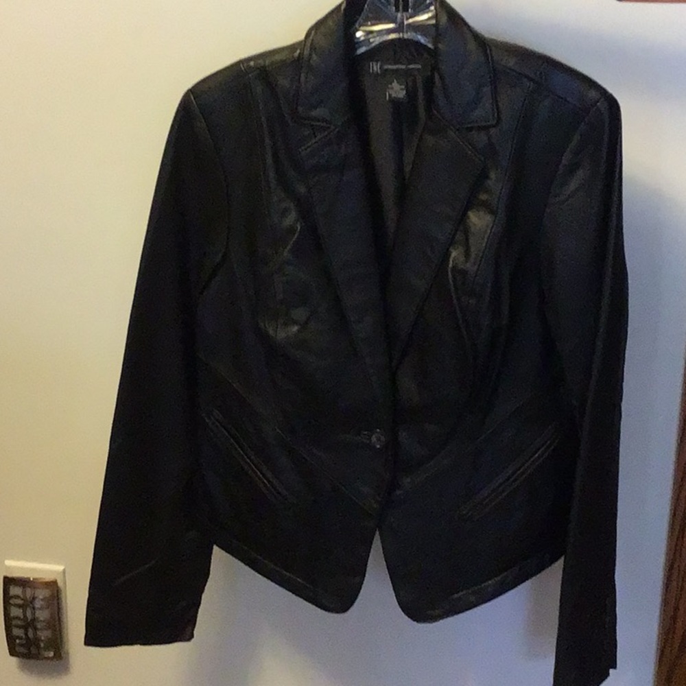 NWT INC black leather jacket